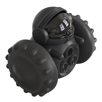 Vibe Geeks Pet Food Dispenser Tumbler Dog Treat Toy - Black